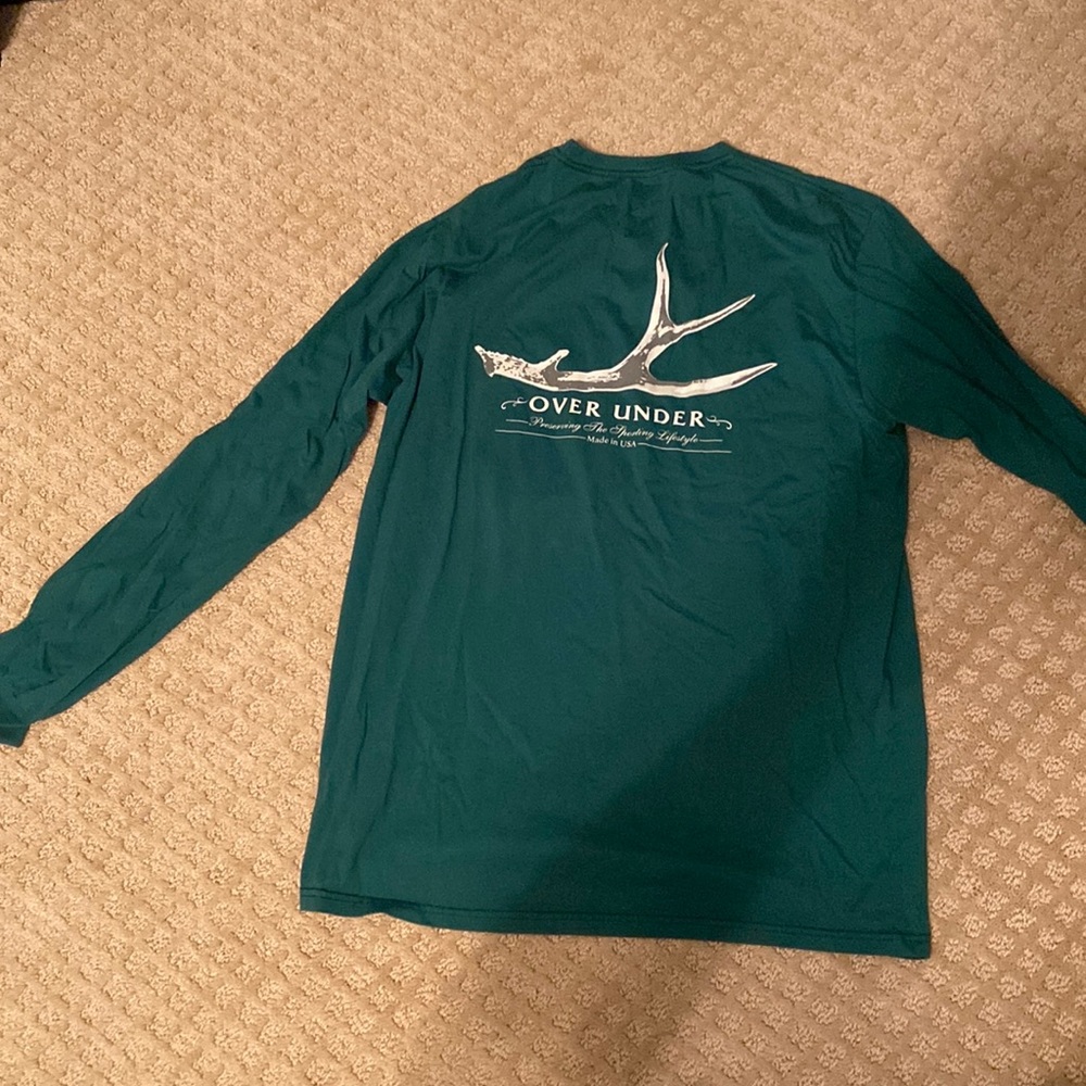 Over under Men’s cotton long sleeve tee shirt